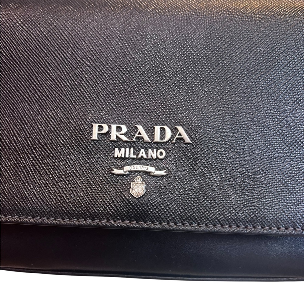 Prada Black Shoulder Bag with Silver Chain - Picture 5 of 15